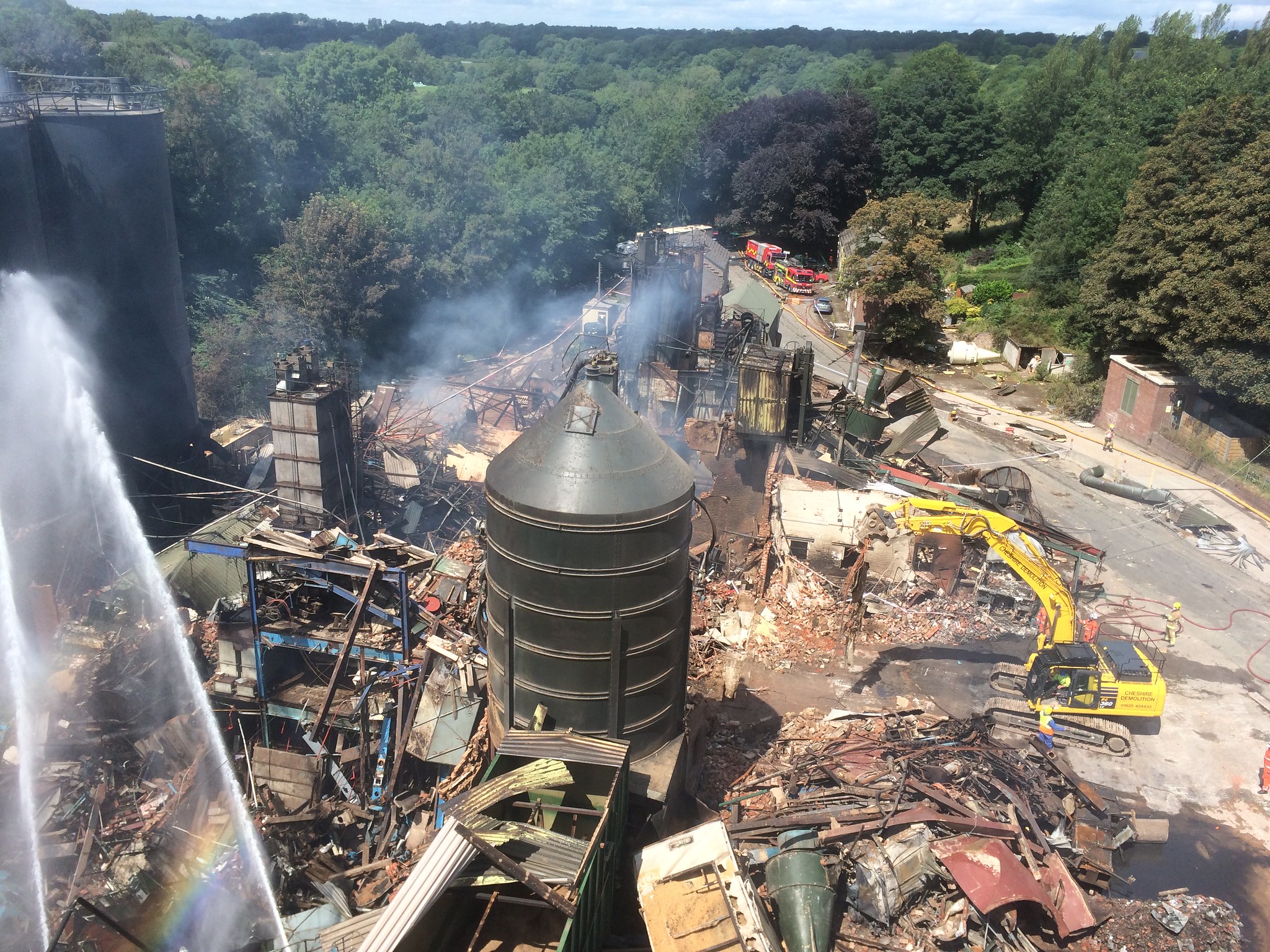 Wood Mill Explosion aftermath