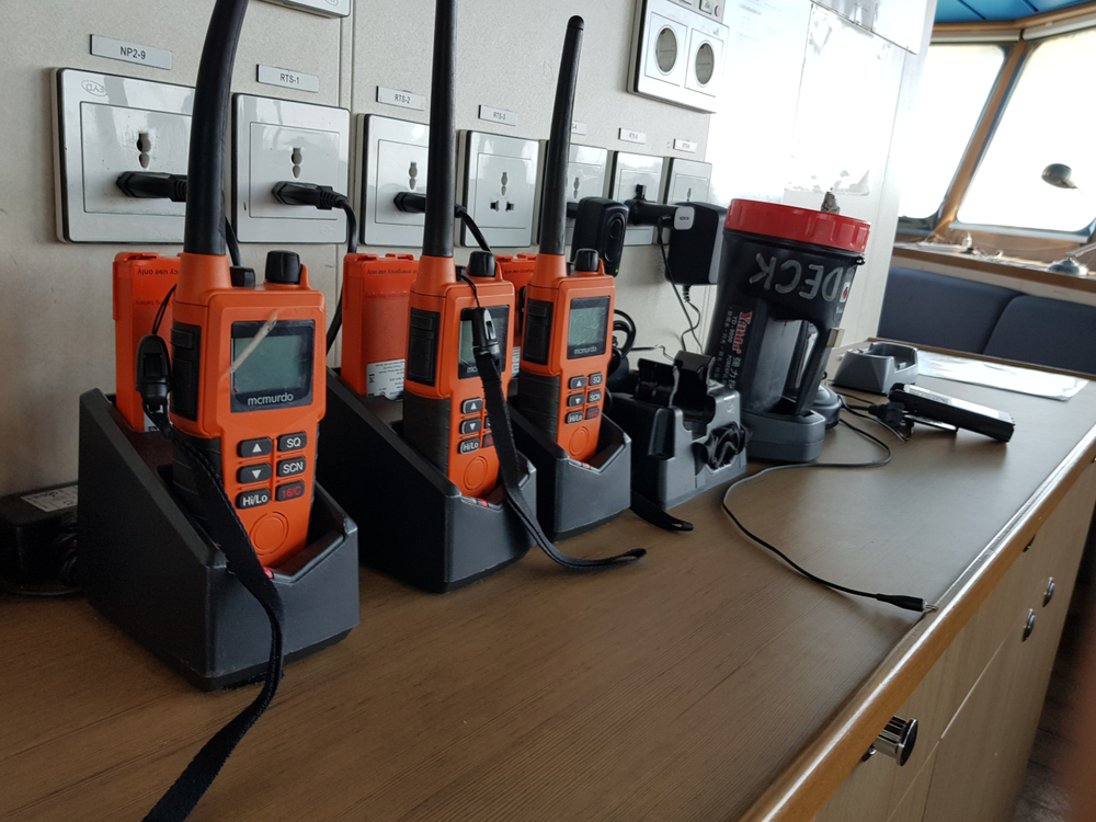 Orange walkie talkies